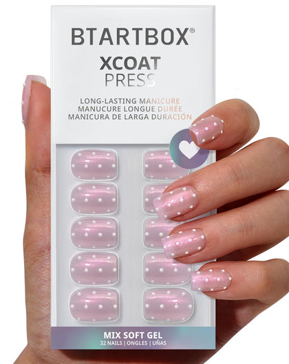 BTArtbox Ongles Press On Sugar Pop 32Ct en boîte