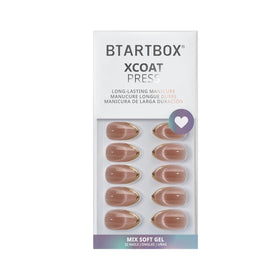 BTArtbox Ongles Pressés Gold Drops, présentation élégante