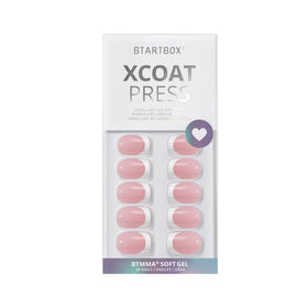BTArtbox Ongles Pressés Silken Halo paquet ouvert montrant les ongles et outils