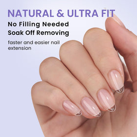 BTArtbox Tips Ongles Gel Semi-Mat 320 Pcs application sur ongles