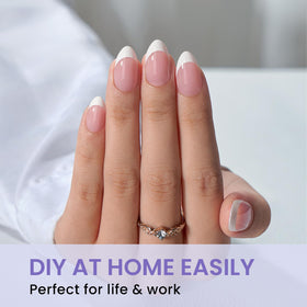 BTArtbox Tips Ongles Gel Semi-Mat 320 Pcs de profil