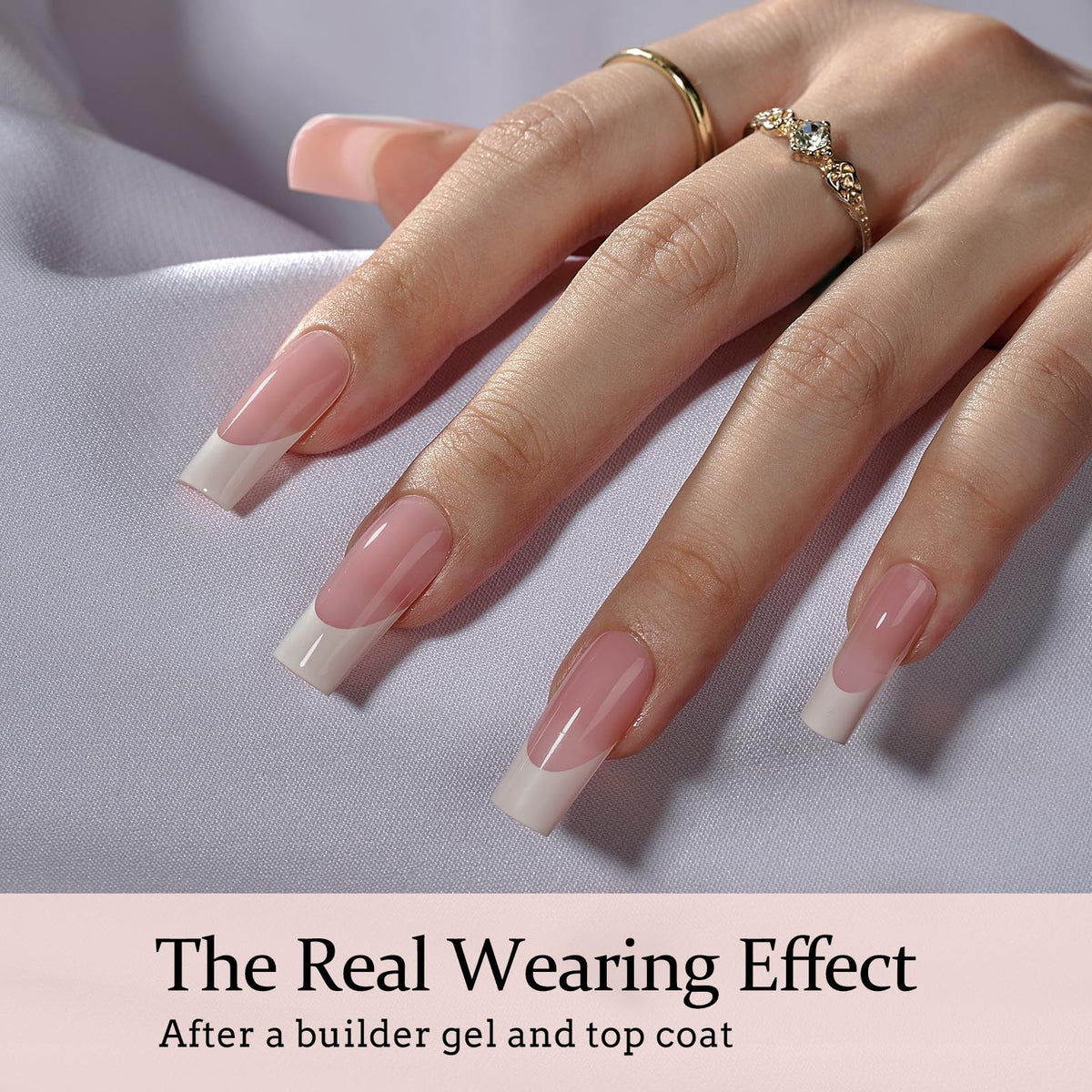 BTARTBOXNAILS faux ongles blancs avec finition naturelle