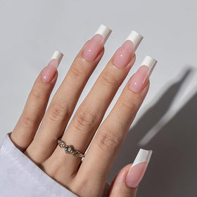 BTARTBOXNAILS faux ongles français avec gel de construction