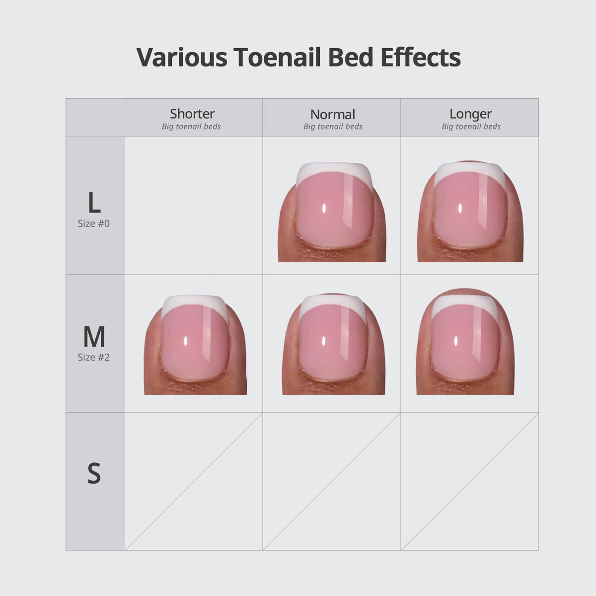 BTARTBOXNAILS Faux Ongles Français L Squoval Rose - packaging
