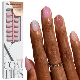 BTARTBOXNAILS Faux Ongles XS Oval 5 Teintes Nude vue de face