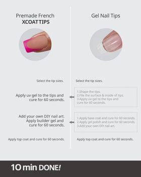 BTARTBOXNAILS Ongles Press-On Rose avec différentes tailles