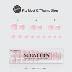 BTARTBOXNAILS Press On Toenails side view showing gel material