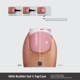 BTARTBOXNAILS Press On Toenails with nail glue and tools