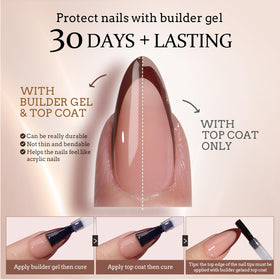 BTARTBOXNAILS XCOATTIPS faux ongles avec une finition naturelle