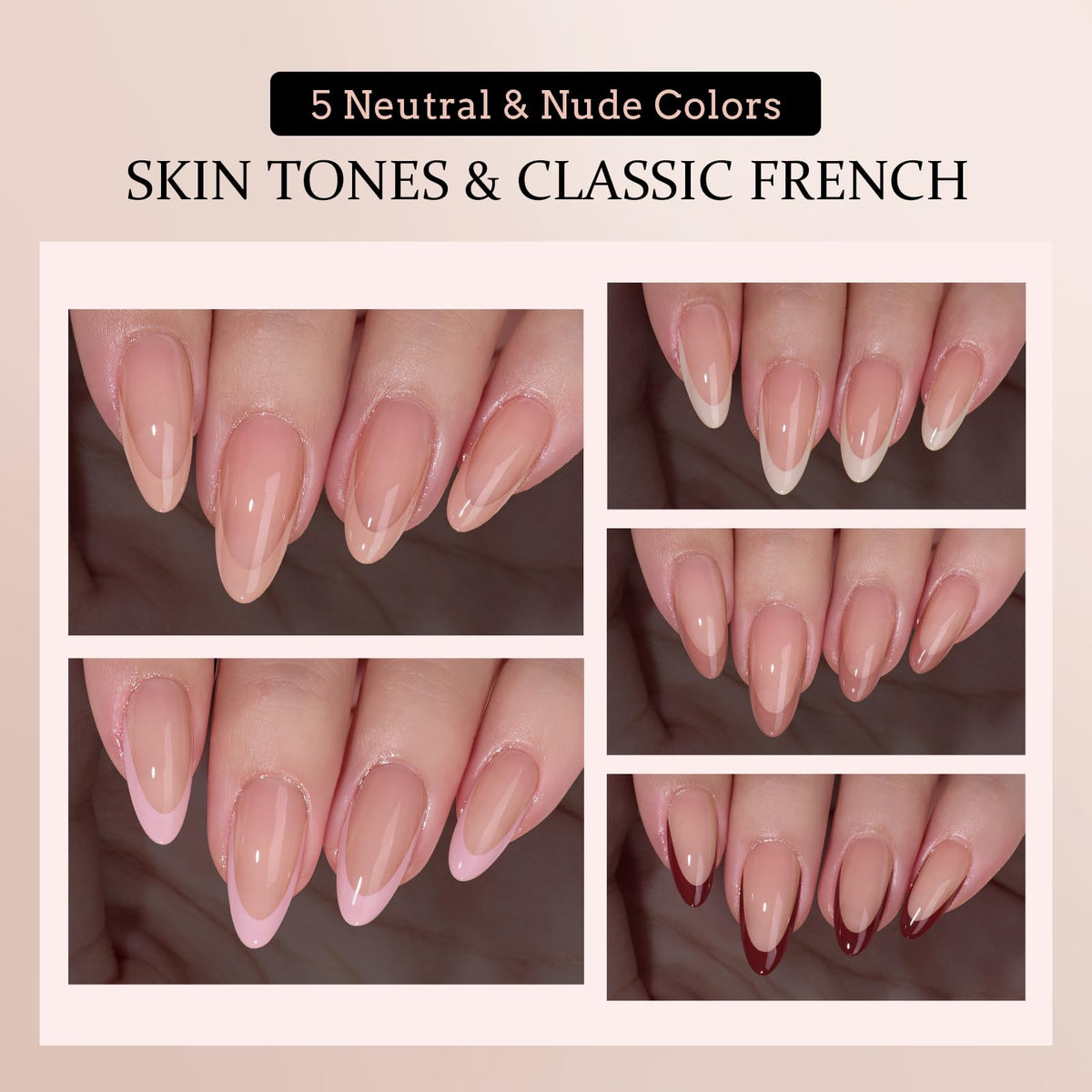BTARTBOXNAILS XCOATTIPS faux ongles en gel souple sur un fond blanc