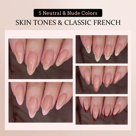 BTARTBOXNAILS XCOATTIPS faux ongles en gel souple sur un fond blanc