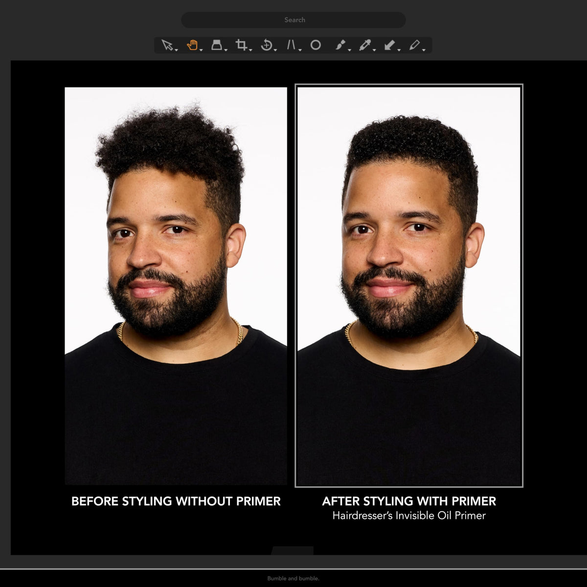 Bumble and bumble. Après-shampooing sans rinçage application sur cheveux