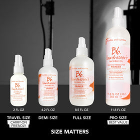 Bumble and bumble. Huile Invisible Coiffure 350ml sur étagère de produits de beauté