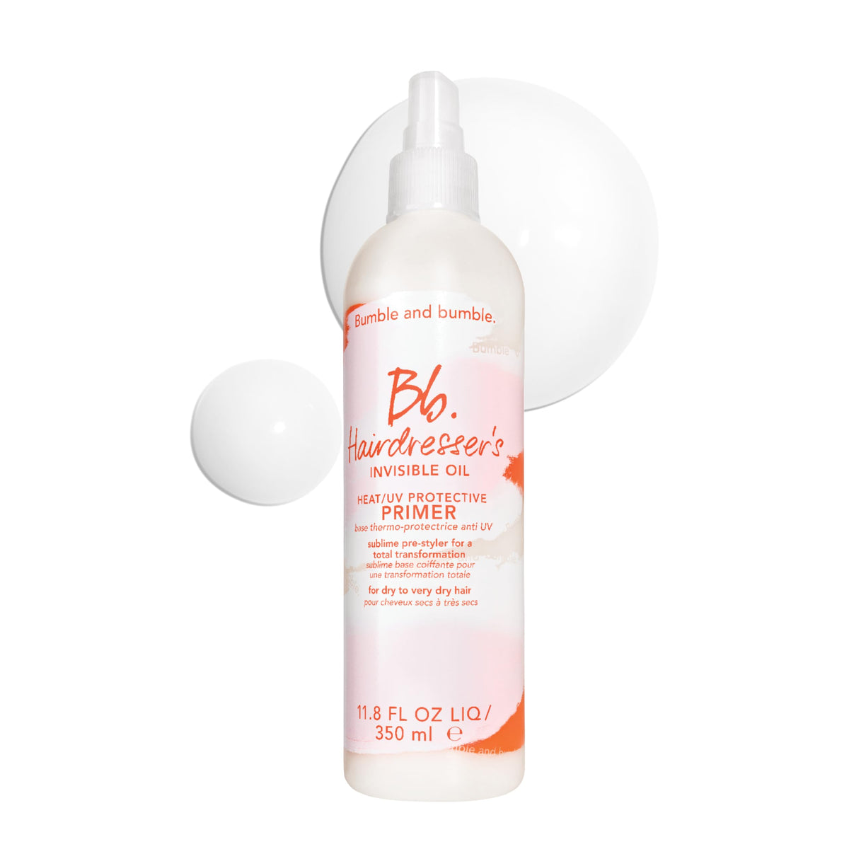Bumble and bumble. Huile Invisible Coiffure 350ml vue avant avec bouchon