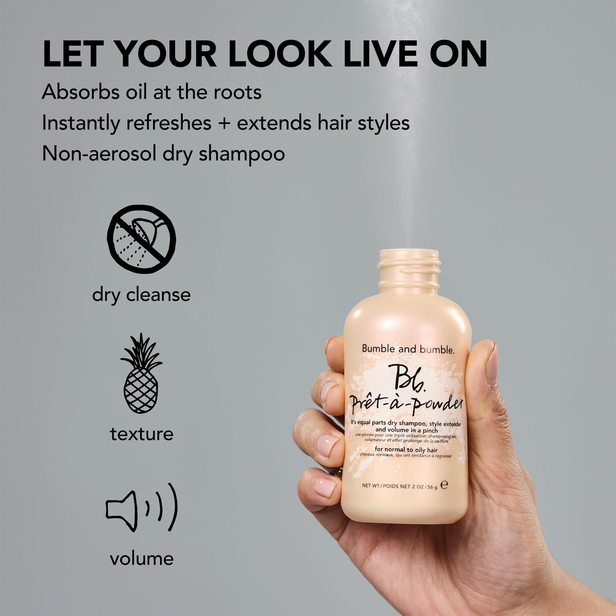 Bumble and bumble Prêt-à-powder Shampoo Sec 20g lifestyle use