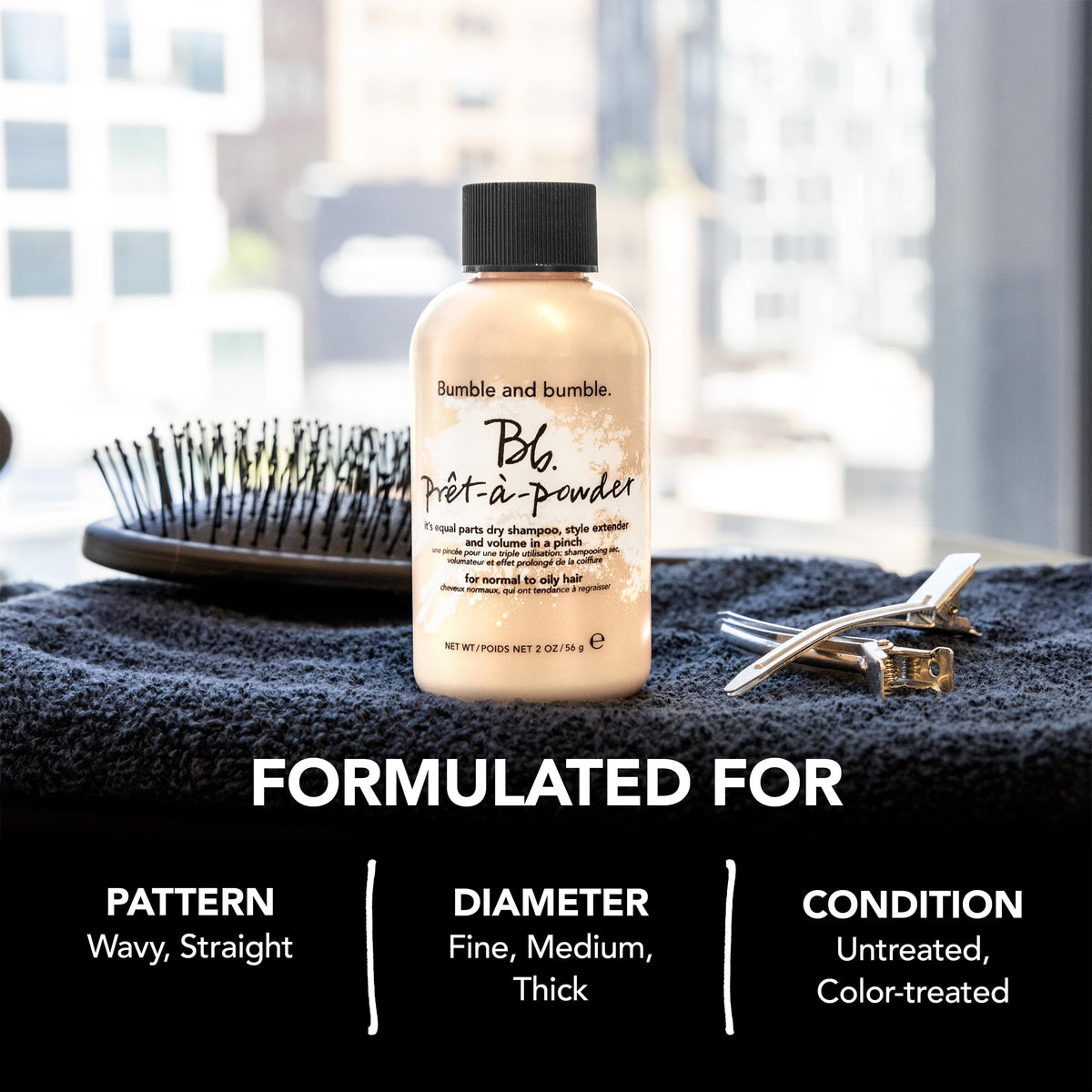 Bumble and bumble Prêt-à-powder Shampoo Sec 20g texture close-up