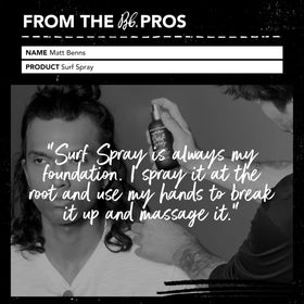 Bumble and bumble. Surf Sea Salt Spray 160g avec texture de cheveux beachy