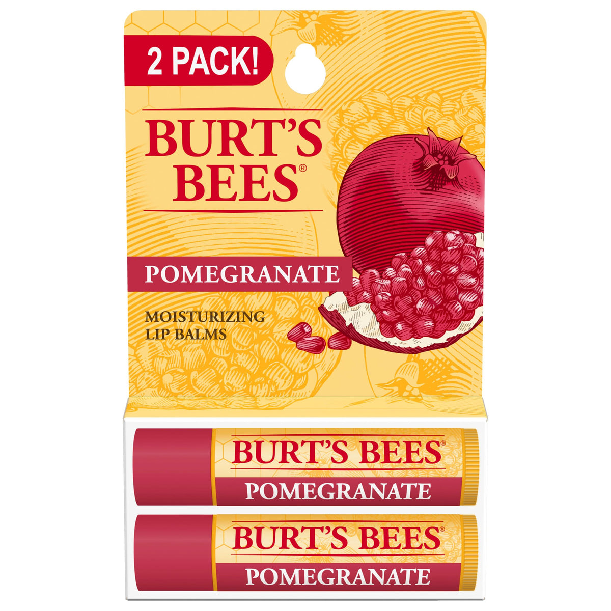Burt's Bees Baume à Lèvres Pomme Grenade tube avant