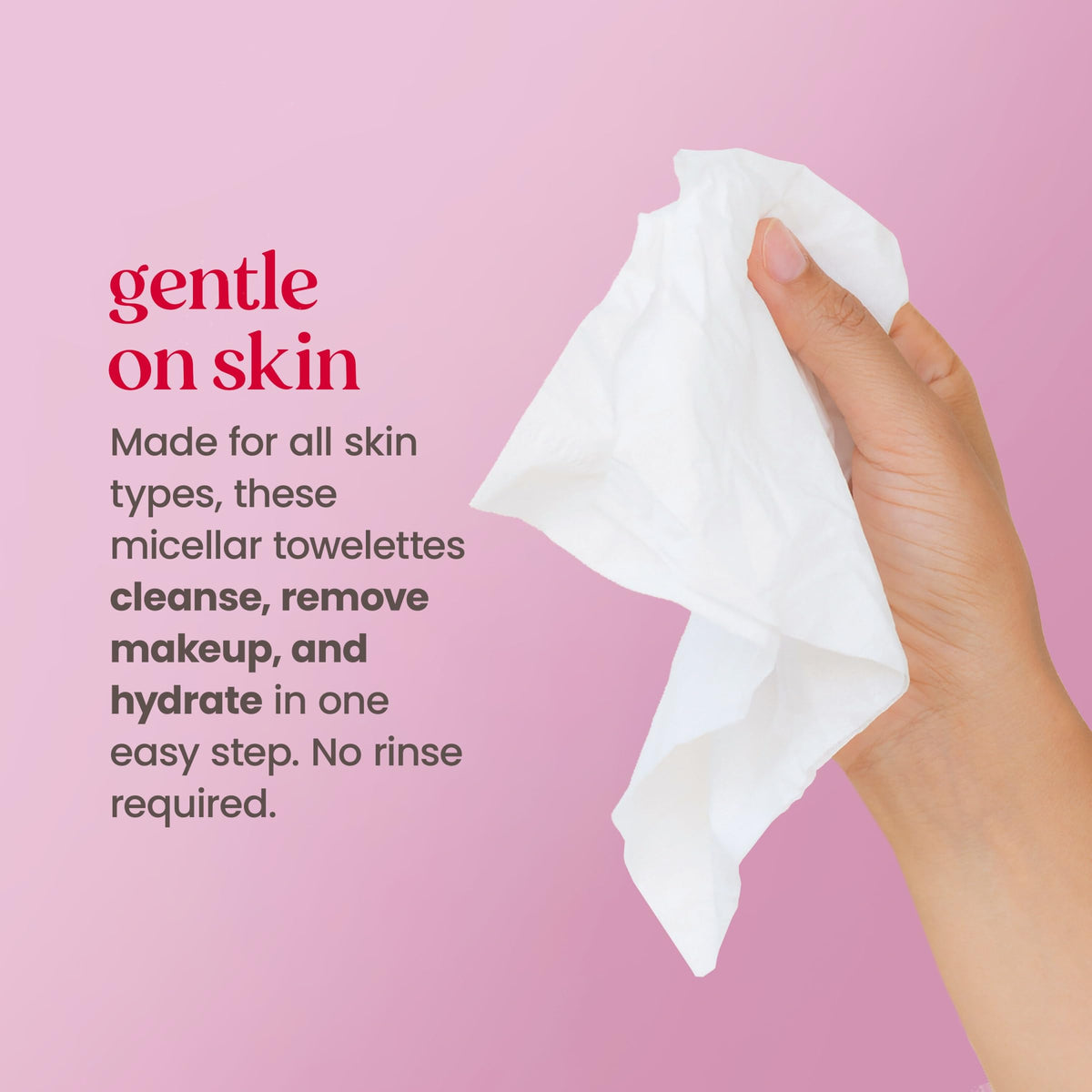Burt's Bees Lingettes Micellaires Eau de Rose contenu des lingettes