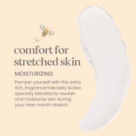 Burt's Bees Mama Belly Butter 240g dans un environnement de salle de bain
