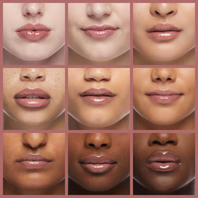 Burt's Bees Rouge à Lèvres Glossy Nude Mist application sur lèvres