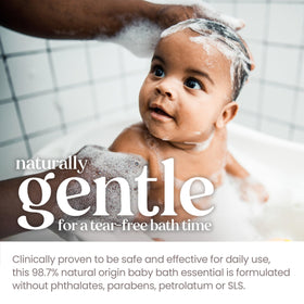 Burt's Bees Shampoo et Gel Douche Bébé 3 x 355 ml utilisation sur bébé