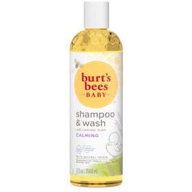 Burt's Bees Shampoo et Gel Douche Bébé Lavande 355 ml avec des fleurs de lavande