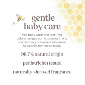 Burt's Bees Shampoo et Gel Douche Bébé Lavande 355 ml avec un jouet de bain