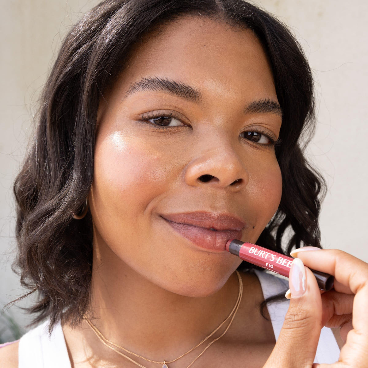 Burt's Bees Shimmer Lip Tint Set avec échantillon de couleur