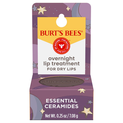 Burt's Bees Traitement Intensif des Lèvres de Nuit 7g pot ouvert
