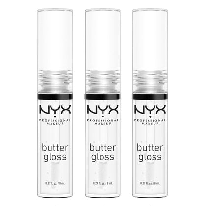 Butter Gloss NYX Professional Makeup Pack de 3 Sugar Glass vue de face