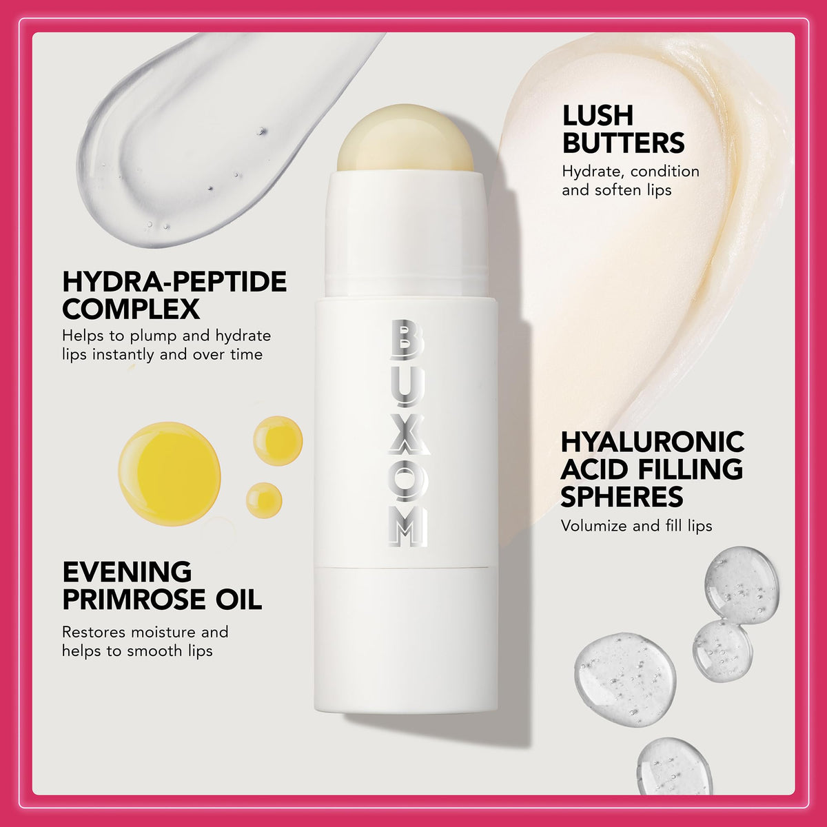 Buxom Baume à Lèvres Power-Full Plump 32g texture