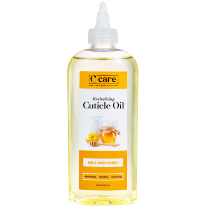 C CARE Huile à Cuticules au Lait et Miel 245g vue de face