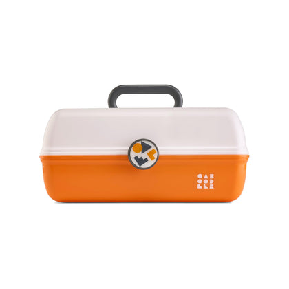 Caboodles Boîte à Maquillage On-The-Go Girl, vue avant, blanche et orange