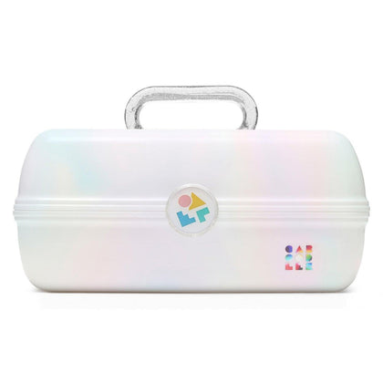 Caboodles Boîte de Maquillage On-The-Go Girl blanche avec miroir intégré
