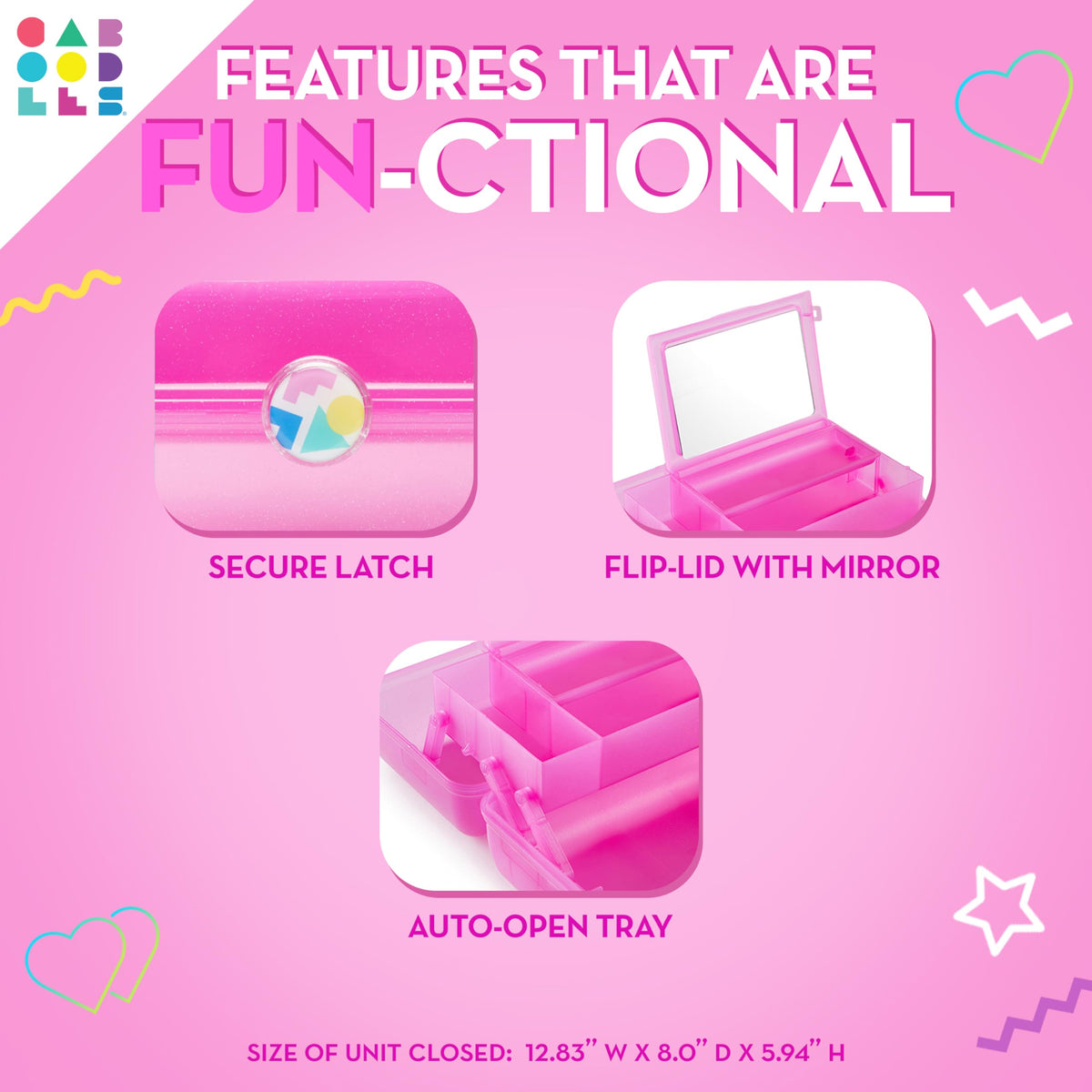 Caboodles On-the-Go Girl organisateur avec accessoires de maquillage
