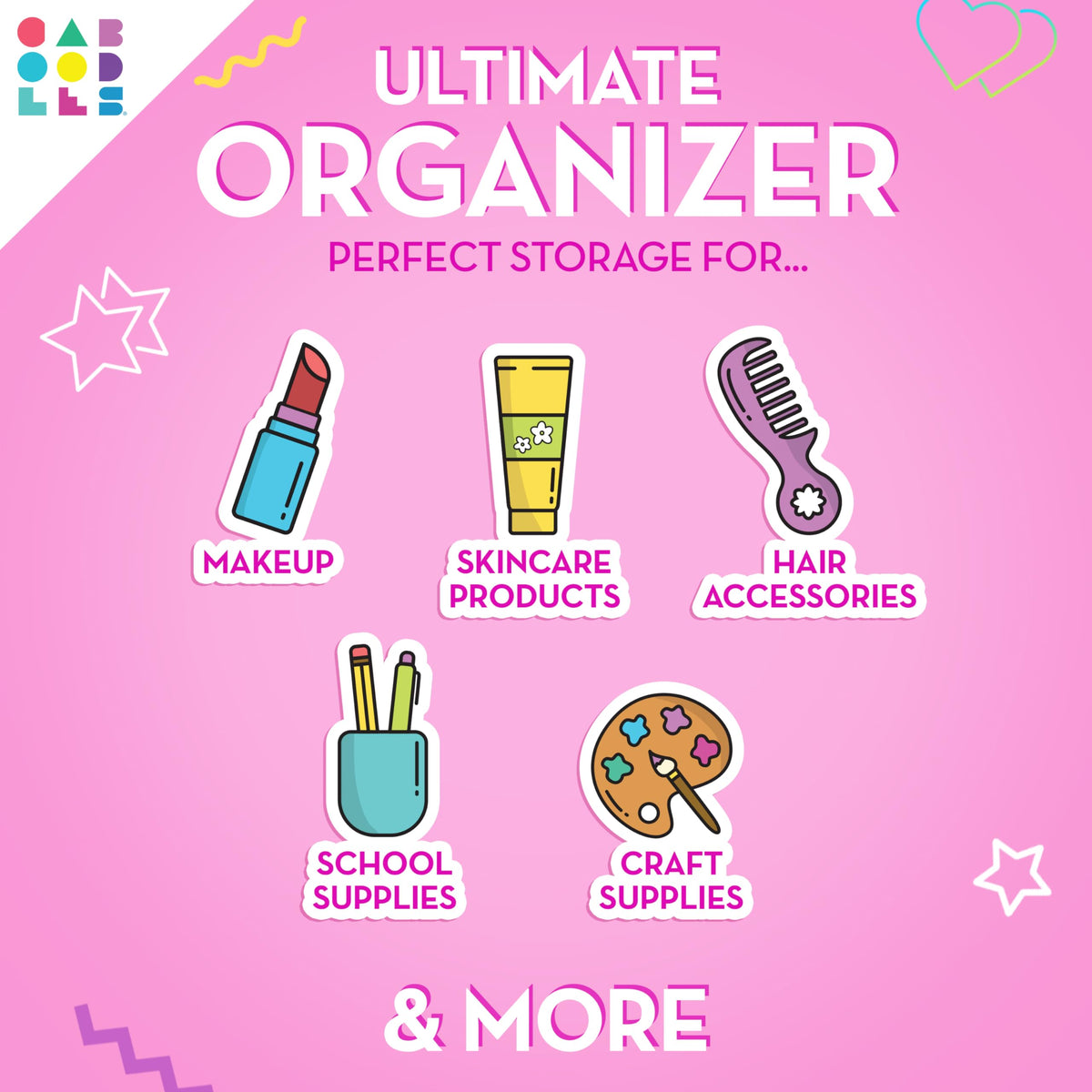Caboodles On-the-Go Girl organisateur avec compartiments pour cosmétiques