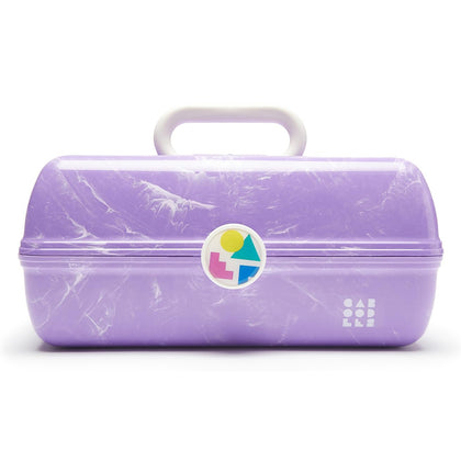Caboodles trousse de maquillage On-The-Go Girl marbre lavande vue avant