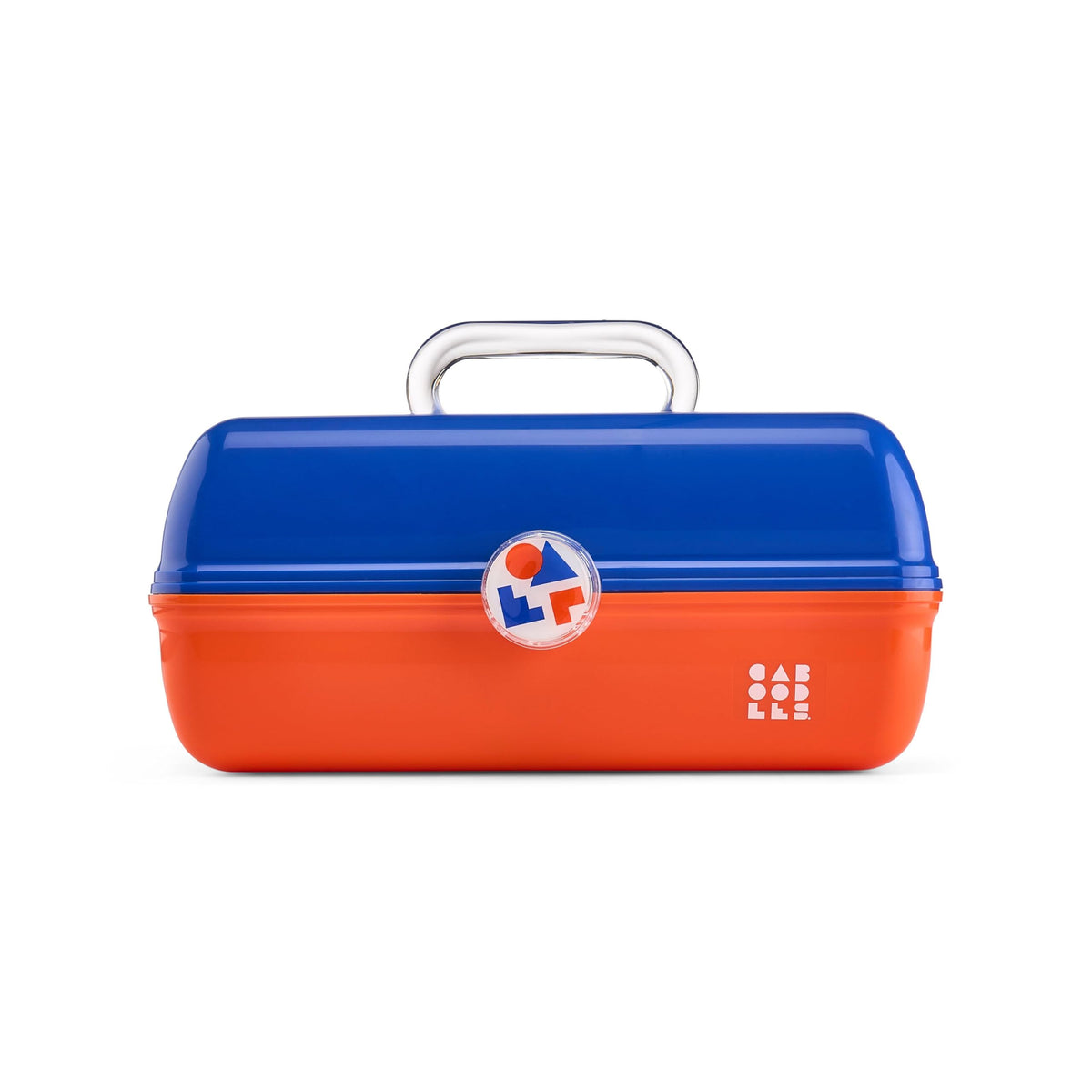 Caboodles Trousse de Maquillage On-The-Go Girl, vue avant, bleu et orange