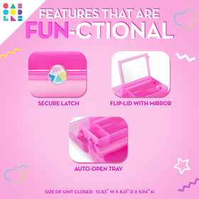 Caboodles Twilight Disco organisateur de maquillage vue latérale