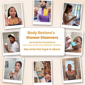Cadeau de Noël avec bombes de douche Body Restore