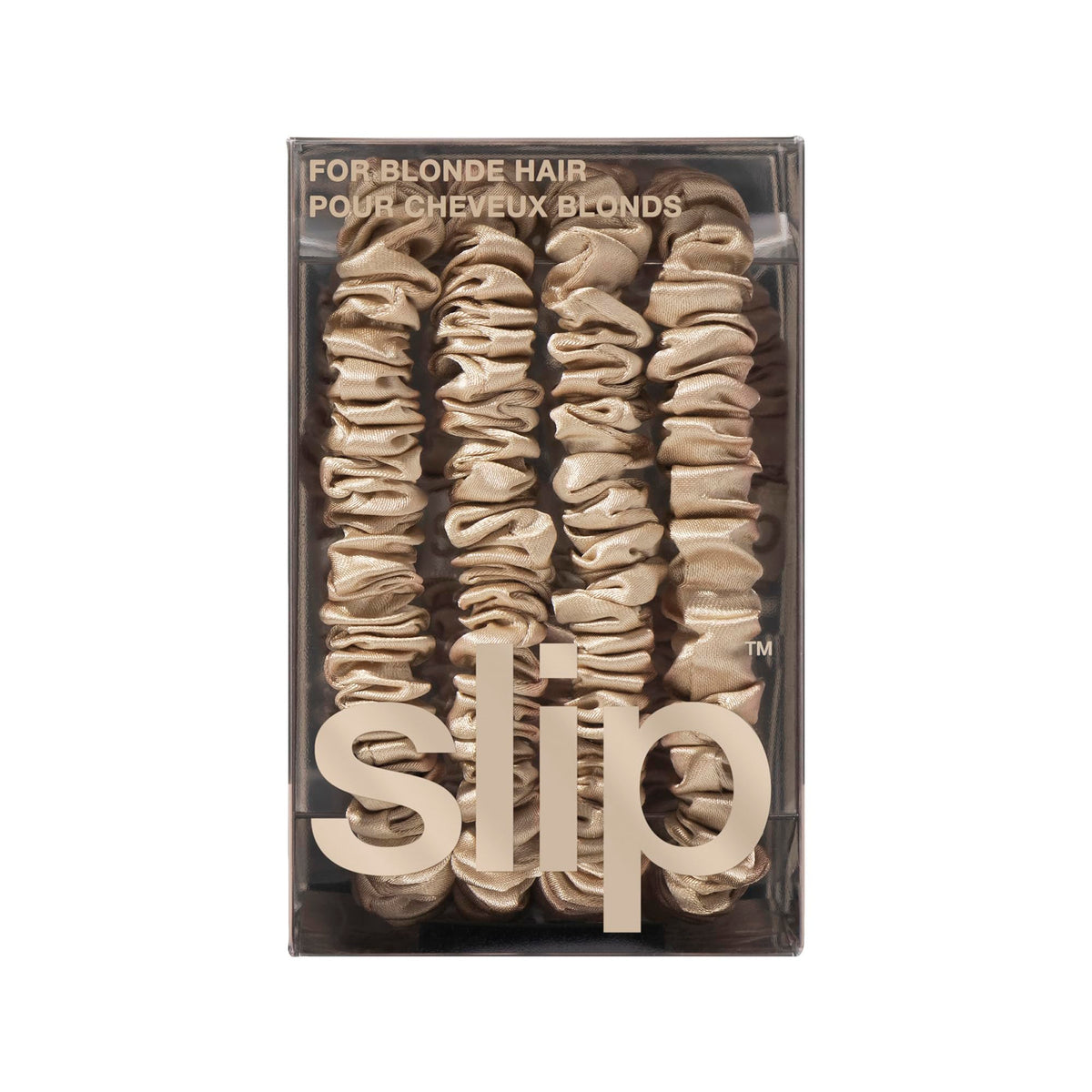Cadeau de scrunchies en soie SLIP emballé avec soin