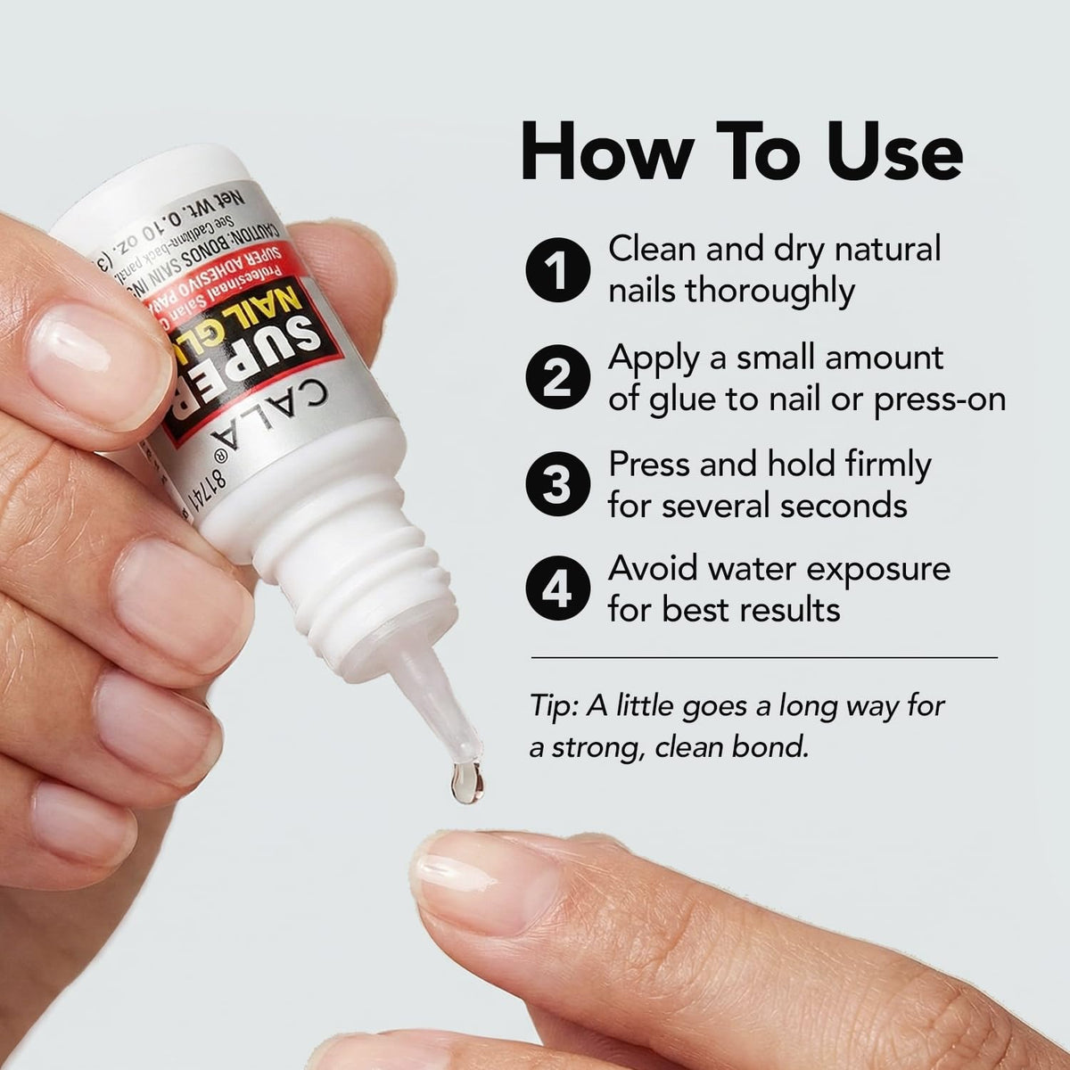 CALA colle pour ongles sur une surface de travail