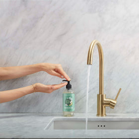Caldrea savon mains Aloe Vera bouteille vue de côté