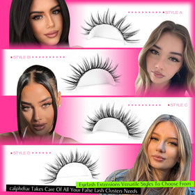 calphdiar faux cils en gros plan