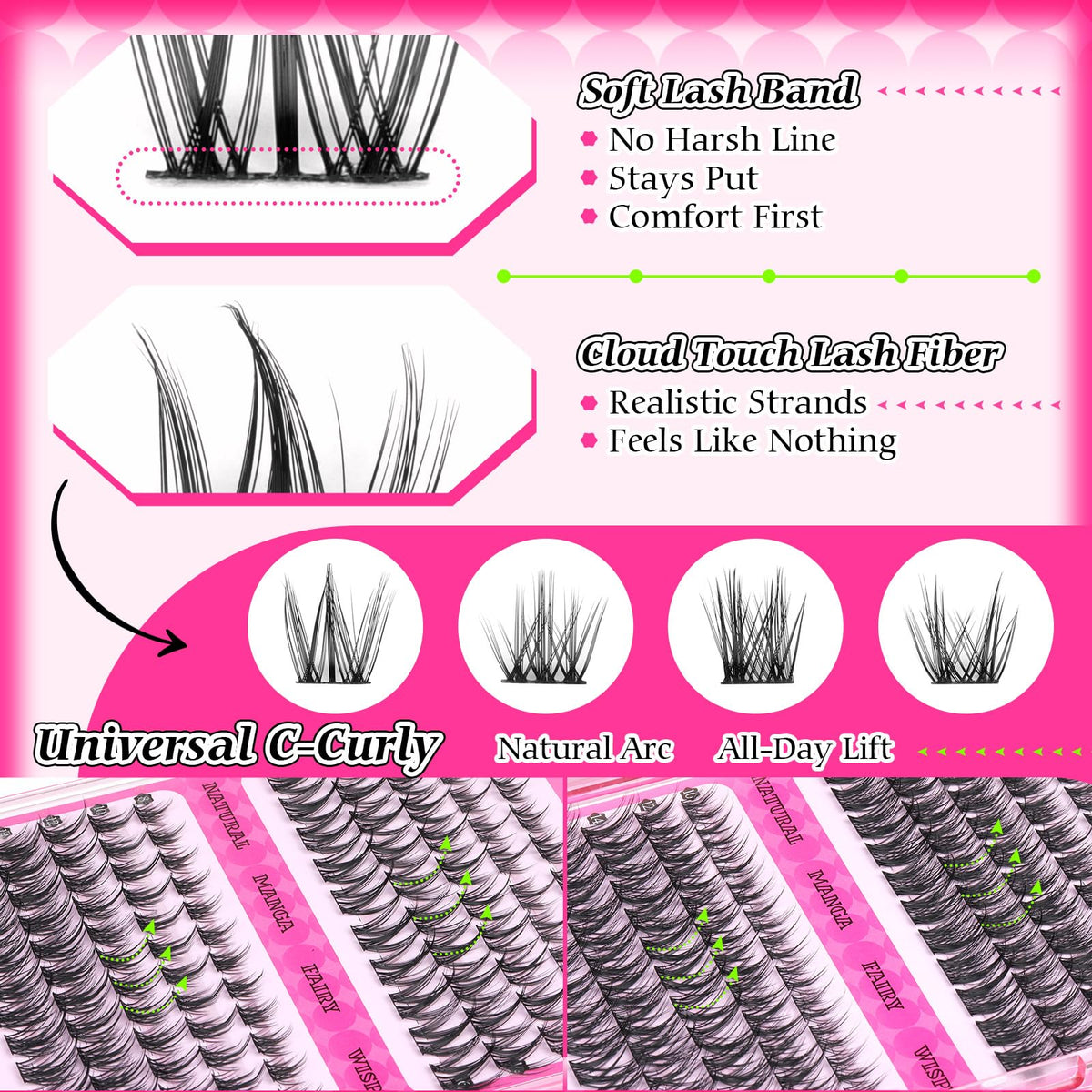 calphdiar faux cils style délicat