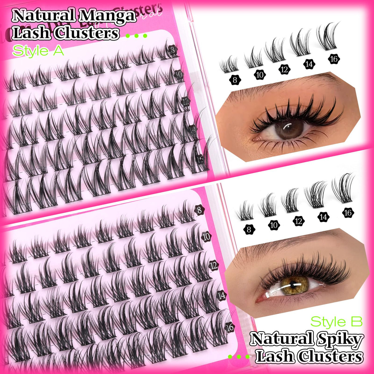 calphdiar faux cils style manga