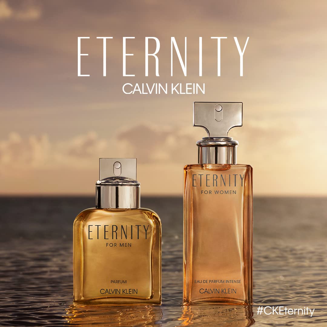 Calvin Klein Eternity Intense Eau de Parfum Femme 100ml avec fleurs autour