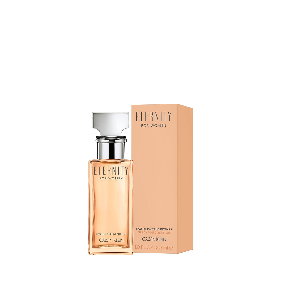 Calvin Klein Eternity Intense Eau de Parfum Femme 30 ml avec un fond floral