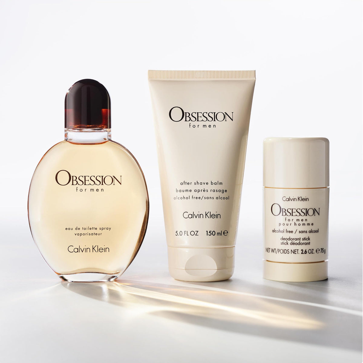 Calvin Klein Obsession pour Hommes Eau de Toilette 209g étiquette et détails